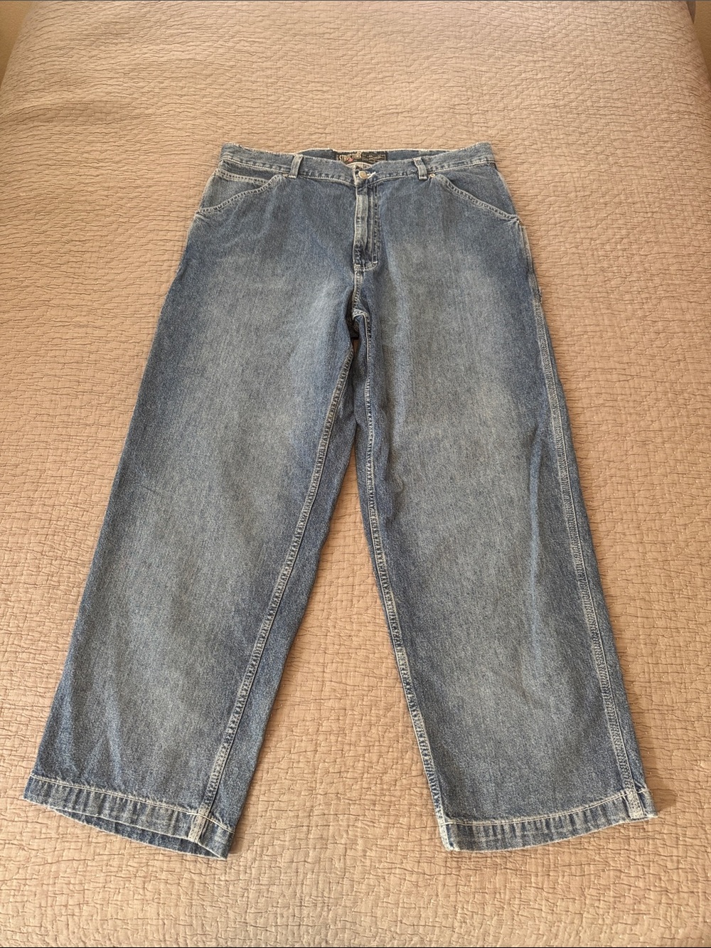 Vintage Structure Baggy Carpenter Jeans